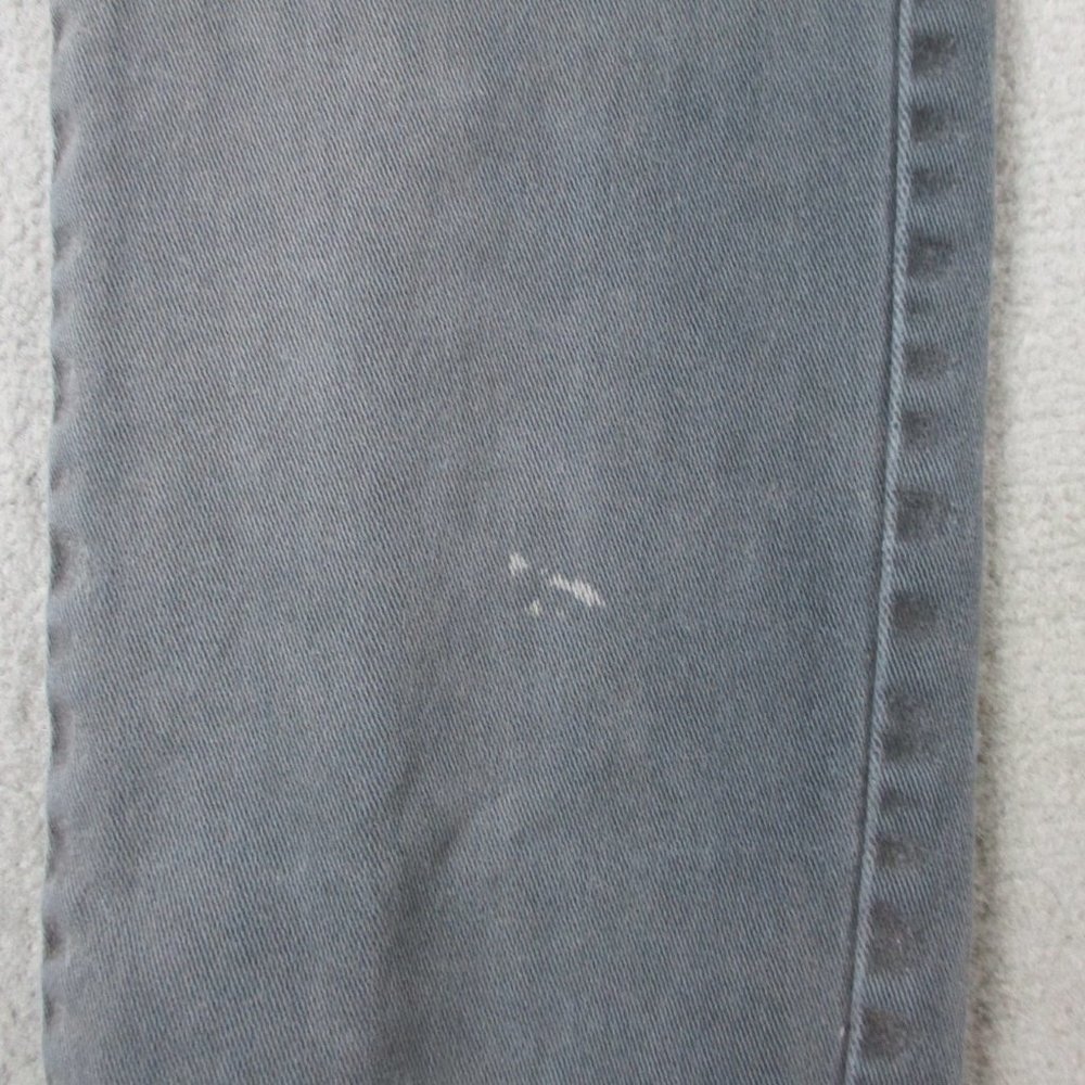 Armani Jeans Womens 32 Gray Denim Chino Slit Pockets Giorgi Comfort Fabric - Picture 12 of 16